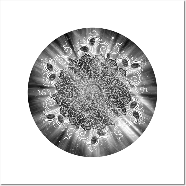 Mandala Dark Universe Wall Art by aleibanez